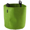 Sac plantation feutre géotextile ø 40 cm vert vue de face sur fond blanc