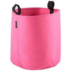 Sac plantation feutre géotextile ø 40 cm rose vue de face sur fond blanc