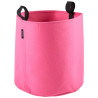 Sac plantation feutre géotextile ø 40 cm rose vue de face sur fond blanc