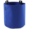 Sac plantation feutre géotextile ø 40 cm bleu vue de face sur fond blanc