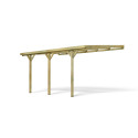 Carport ou Pergola adossable Henri vue 3/4