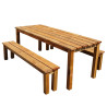 Set de jardin - 1 table 2 bancs BANKET - Jardipolys