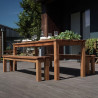 Set de jardin - 1 table 2 bancs BANKET - Jardipolys