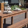 Set de jardin - 1 table 2 bancs BANKET - Jardipolys