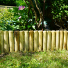 Bordure en bois QUEBEC - L100 x 3 x 35/20 cm - Jardipolys