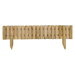 Bordure en bois QUEBEC - L100 x 3 x 35/20 cm - Jardipolys