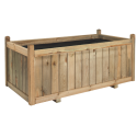Bac à fleurs rectangulaire en bois Vendôme - 120 x 60 x 50 cm