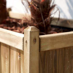 Bac à fleurs rectangulaire en bois Vendôme - 120 x 60 x 50 cm