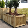 Bac à fleurs rectangulaire en bois Vendôme - 120 x 60 x 50 cm