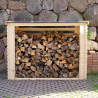 Abri bûches Côme  - 224 x 127 x 180 cm