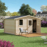 Abri de jardin en bois avec toiture en feutre bitumé JUNO | 10,1 m²