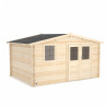 Abri de jardin en bois avec toiture en feutre bitumé JUNO | 10,1 m²