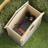 Abri de jardin en bois avec toiture en feutre bitumé et serrure inox JUNO | 2,8 m²