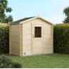 Abri de jardin en bois avec toiture en feutre bitumé et serrure inox JUNO | 2,8 m²