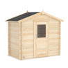Abri de jardin en bois avec toiture en feutre bitumé et serrure inox JUNO | 2,8 m²