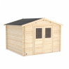 Abri de jardin en bois avec toiture en feutre bitumé JUNO | 7,4 m²
