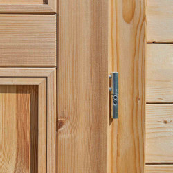 Abri de jardin en bois avec toiture en acier galvanisé SHELTY+ | 8,9 m²