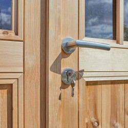 Abri de jardin en bois avec toiture en acier galvanisé SHELTY+ | 8,9 m²