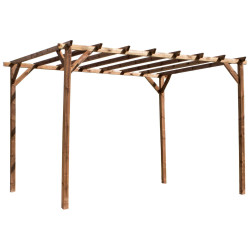 Pergola MAGDALIE sur fond blanc, vue de 3/4