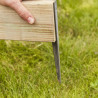 Bordure en bois Hakea Ep 3,9 cm - 110 x 30 cm