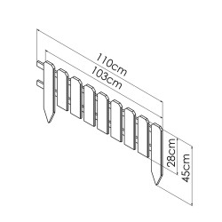 Bordure PANORAMA - 450x1100 mm