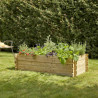 Carré potager au sol 214L Basil en Pin Traité
