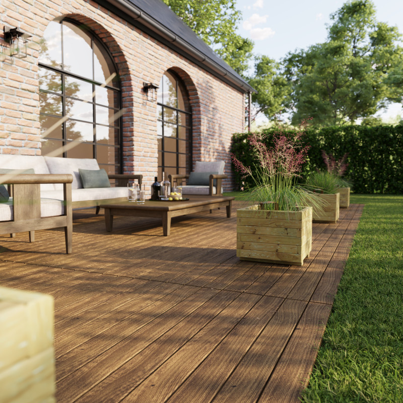 Bac à Fleurs Carré Avec Roulettes Universelles Pour Intérieur Et