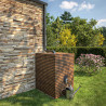Cache récupérateur d'eau marron - KUBO 1000L - l105 cm  x L120 cm  x H153 cm