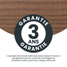 Cache récupérateur d'eau marron - KUBO 1000L - l105 cm  x L120 cm  x H153 cm