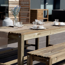 Table de jardin 6 personnes OBLIK - Jardipolys