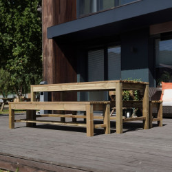 Table de jardin 6 personnes OBLIK - Jardipolys