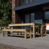 Table de jardin 6 personnes OBLIK - Jardipolys