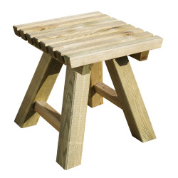 Tabouret carré KAREL - 42,5 x 42,5 x 44 cm - Jardipolys