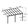 Pergola LOUIS - 435 x 303 x 278 cm