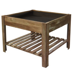 Carré potager surélevé en bois