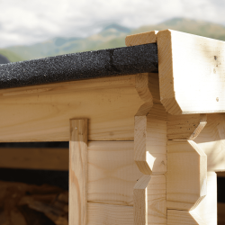 Abri bûches Côme  - 224 x 127 x 180 cm