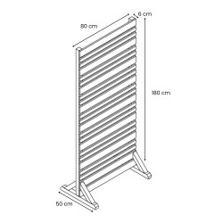 Schéma du brise-vue Lign Z avec les dimensions