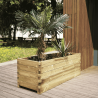 Bac à fleurs rectangulaire en bois Oléa - 150 x 50 x 50 cm
