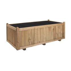 Bac à fleurs rectangulaire en bois Vendôme - 140 x 70 x 50 cm