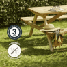 Table de Pique en bois 6 personnes - Romane
