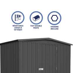 Abri de jardin en métal FRASER | 3,2m²