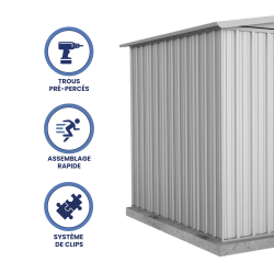 Abri de jardin en métal FRASER | 6,4m²