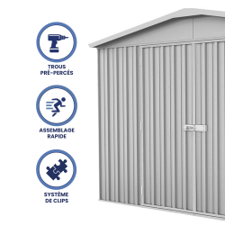 Abri de jardin en métal FRASER | 10,9m²