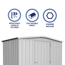 Abri de jardin en métal FRASER | 3,2 m²