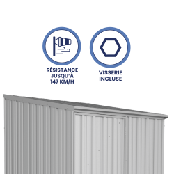 Abri de jardin en métal COOPER | 2,3 m²