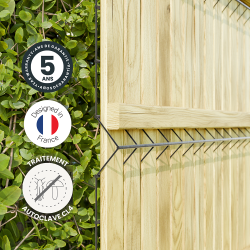 Lames d'occultation en bois OKULTO - Hauteur 153CM ép. 22cm