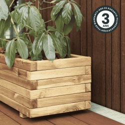 Bac à fleurs rectangle STOCKHOLM - 80 x 40 x 33 cm