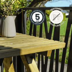 Table carrée KAREL - 70 x 70 x 74 cm