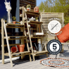 Etagère pliable GIZEH - H140 cm