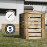 Composteur Bois 210L Cabane